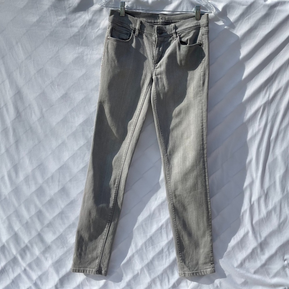 Ann Taylor LOFT Gray Modern Skinny Jean